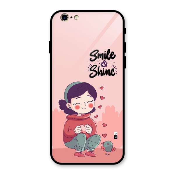 Smile And Shine Glass Back Case for iPhone 6 6S