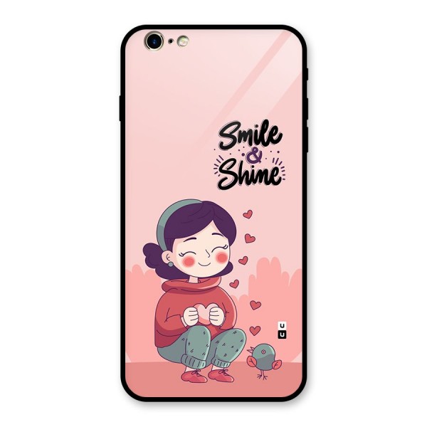 Smile And Shine Glass Back Case for iPhone 6 Plus 6S Plus