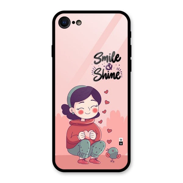 Smile And Shine Glass Back Case for iPhone 8