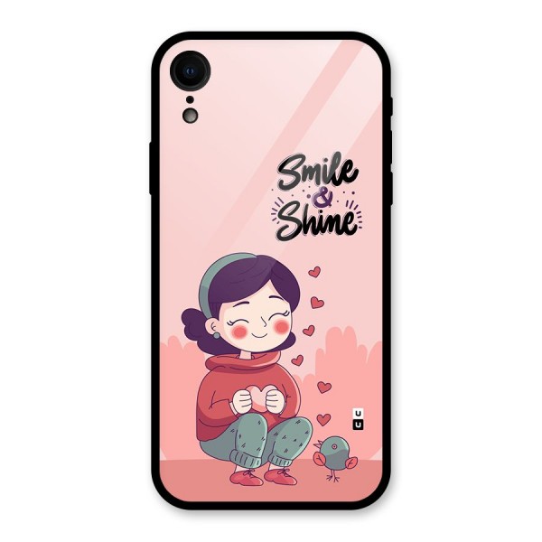 Smile And Shine Glass Back Case for iPhone XR