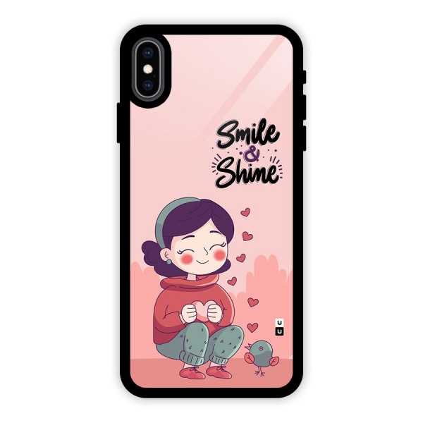 Smile And Shine Glass Back Case for iPhone XS Max