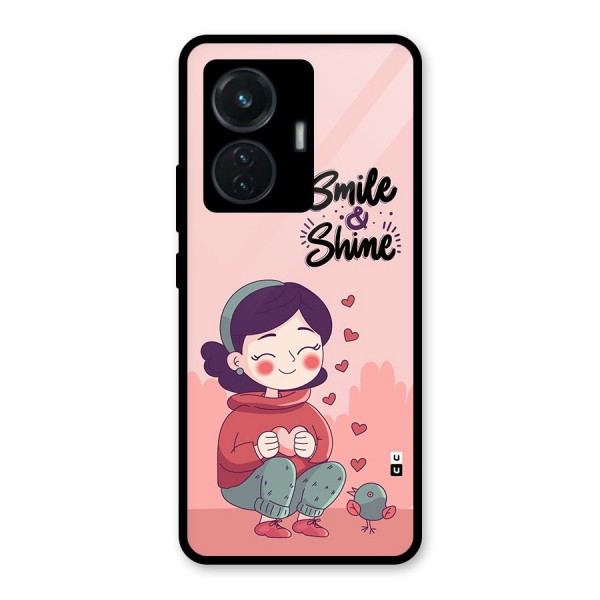 Smile And Shine Glass Back Case for iQOO Z6 44W