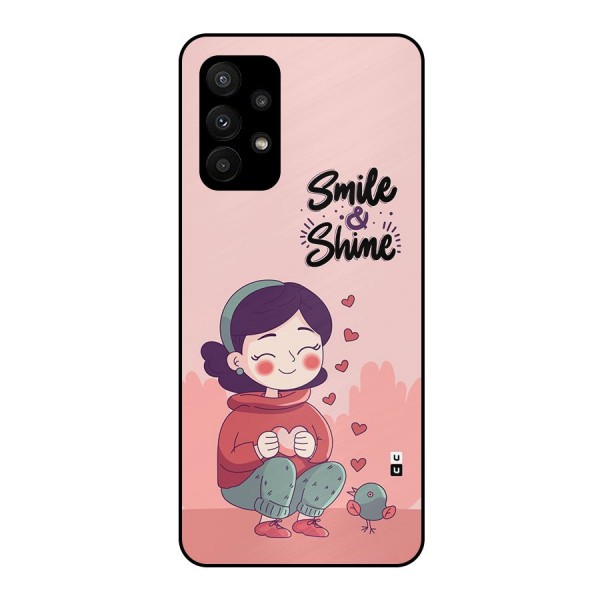 Smile And Shine Metal Back Case for Galaxy A23