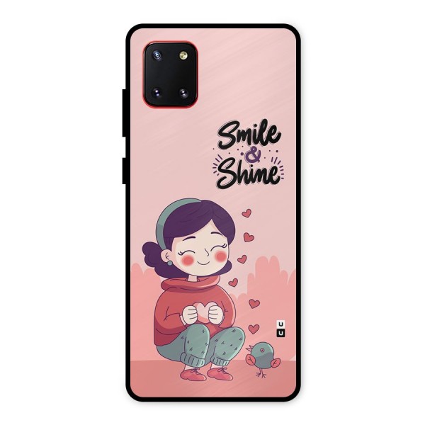 Smile And Shine Metal Back Case for Galaxy Note 10 Lite