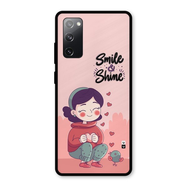 Smile And Shine Metal Back Case for Galaxy S20 FE 5G