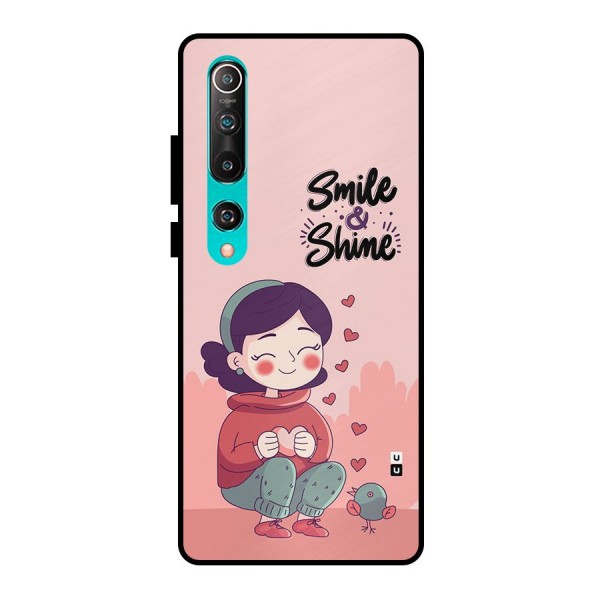 Smile And Shine Metal Back Case for Mi 10