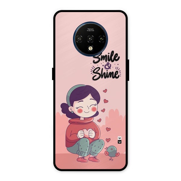 Smile And Shine Metal Back Case for OnePlus 7T