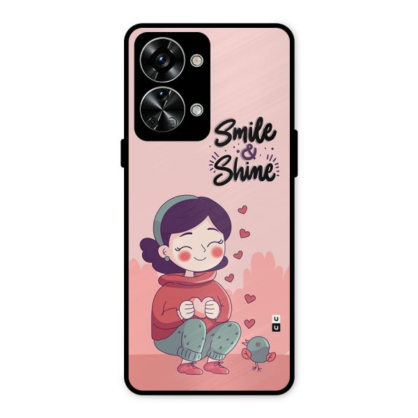 Smile And Shine Metal Back Case for OnePlus Nord 2T