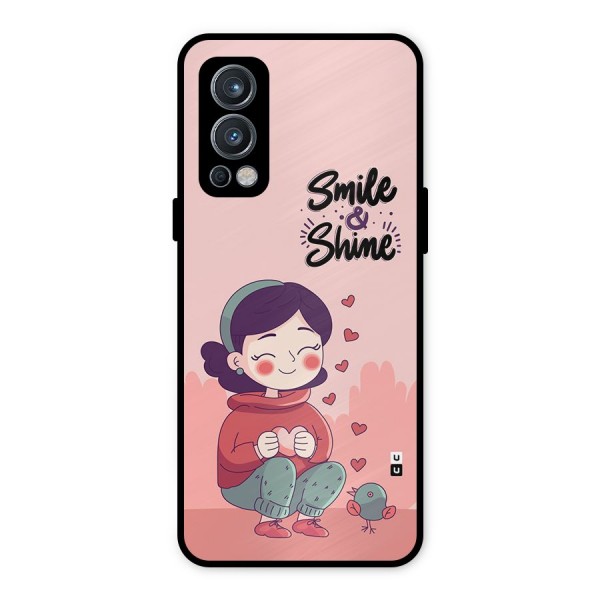 Smile And Shine Metal Back Case for OnePlus Nord 2 5G