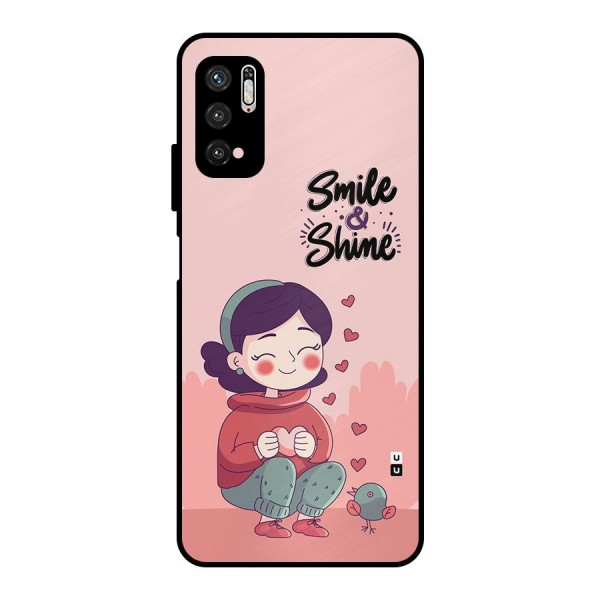 Smile And Shine Metal Back Case for Poco M3 Pro 5G