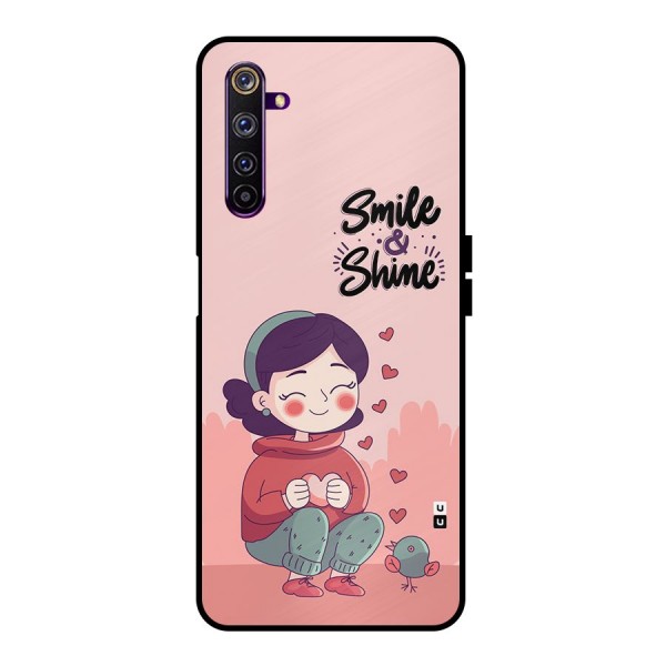 Smile And Shine Metal Back Case for Realme 6 Pro