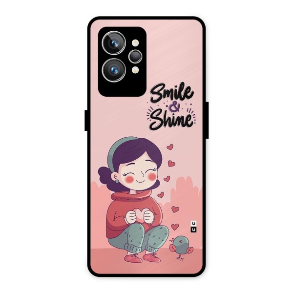 Smile And Shine Metal Back Case for Realme GT2 Pro