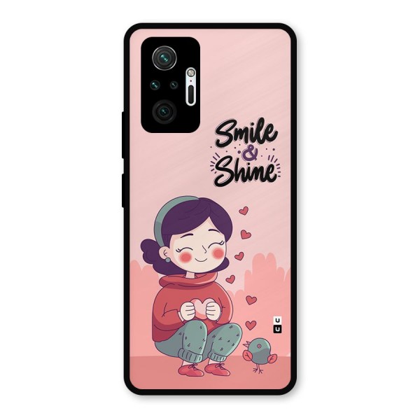 Smile And Shine Metal Back Case for Redmi Note 10 Pro