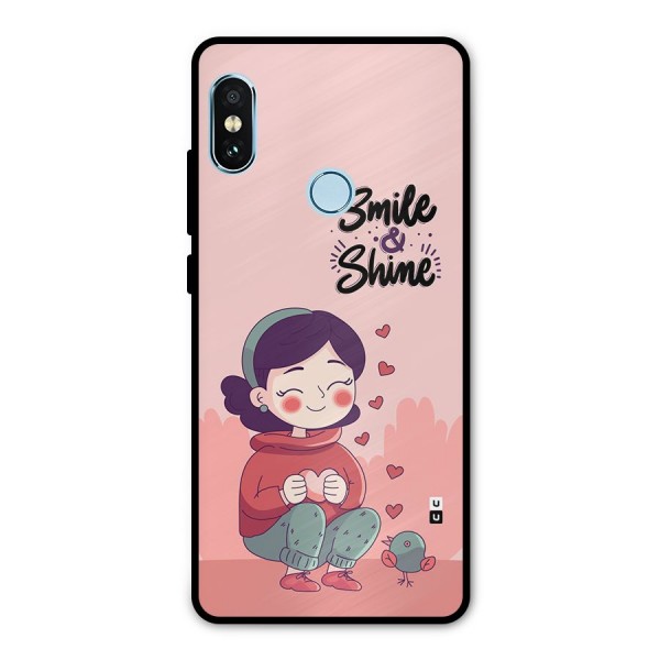 Smile And Shine Metal Back Case for Redmi Note 5 Pro