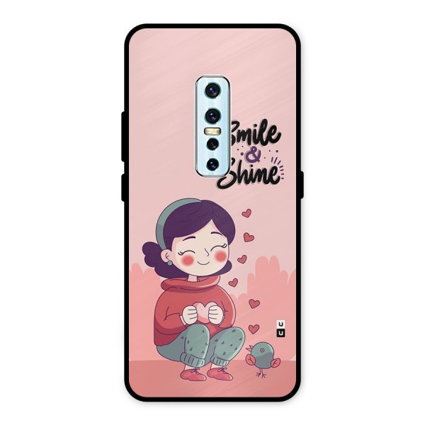 Smile And Shine Metal Back Case for Vivo V17 Pro