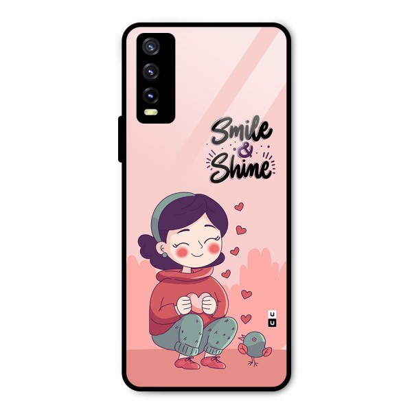 Smile And Shine Metal Back Case for Vivo Y20t