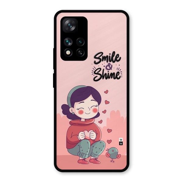 Smile And Shine Metal Back Case for Xiaomi 11i Hypercharge 5G