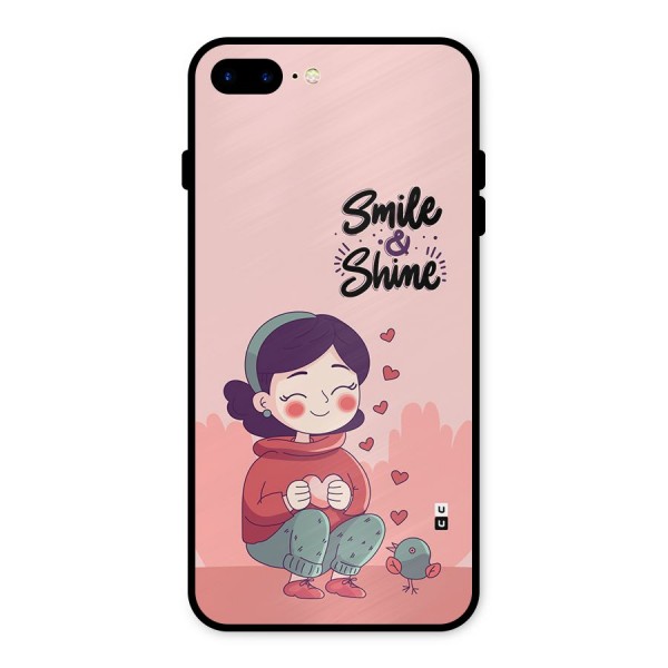 Smile And Shine Metal Back Case for iPhone 8 Plus