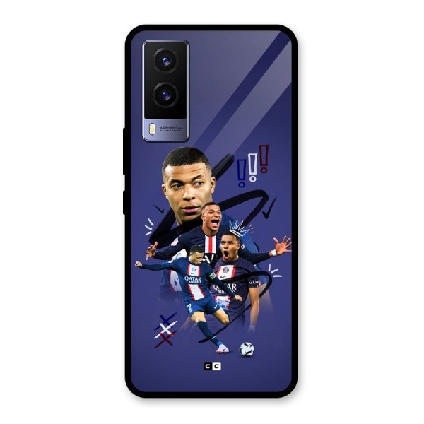 Socccer Star Qatar Glass Back Case for Vivo V21e 5G