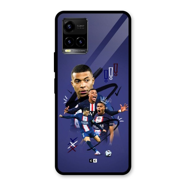 Socccer Star Qatar Glass Back Case for Vivo Y33s