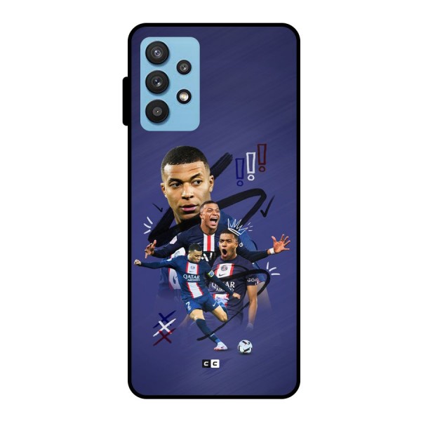 Socccer Star Qatar Metal Back Case for Galaxy M32 5G
