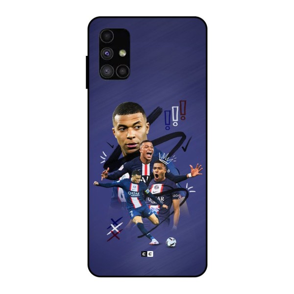 Socccer Star Qatar Metal Back Case for Galaxy M51
