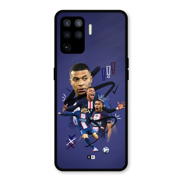 Socccer Star Qatar Metal Back Case for Oppo F19 Pro