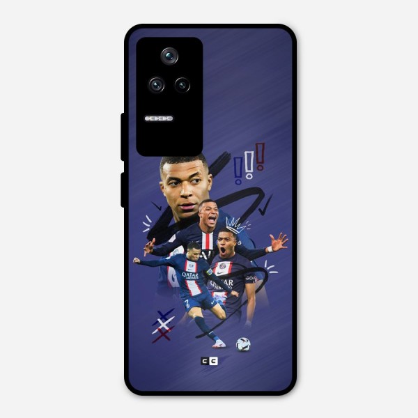 Socccer Star Qatar Metal Back Case for Poco F4 5G