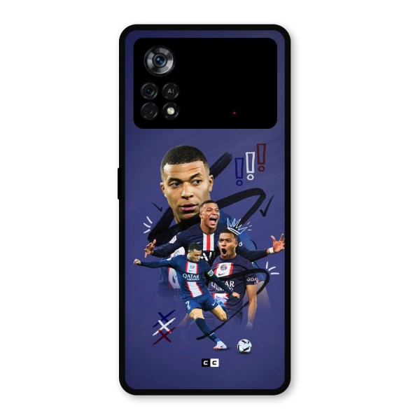 Socccer Star Qatar Metal Back Case for Poco X4 Pro 5G