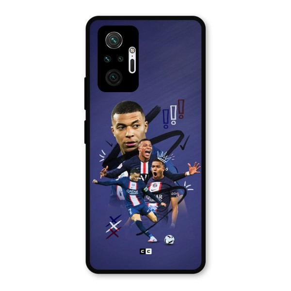 Socccer Star Qatar Metal Back Case for Redmi Note 10 Pro Max