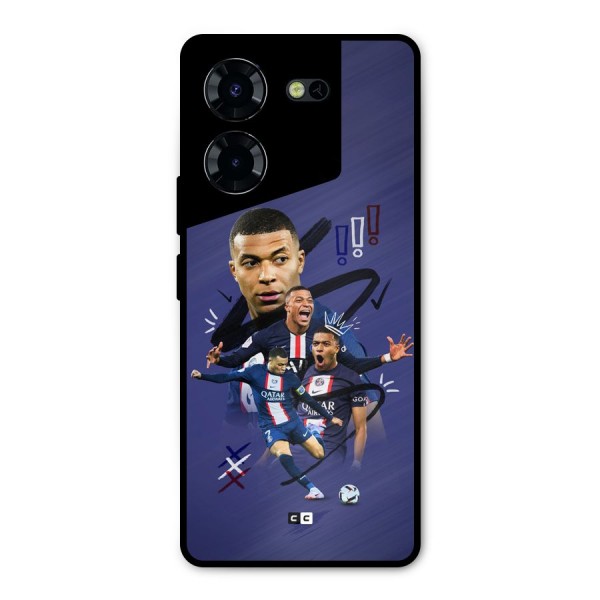 Socccer Star Qatar Metal Back Case for Tecno Pova 5 Pro 5G