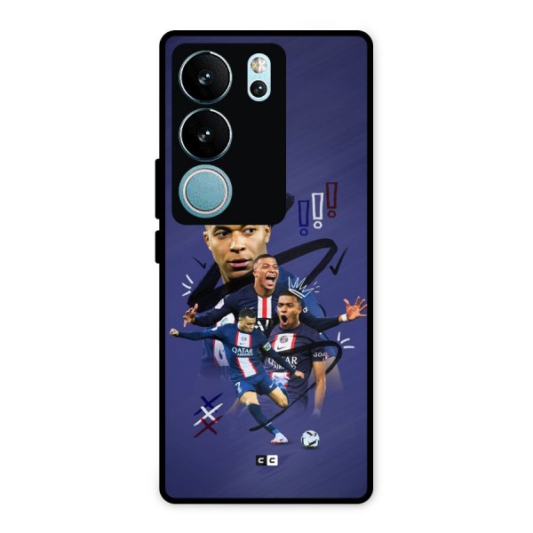 Socccer Star Qatar Metal Back Case for Vivo V29