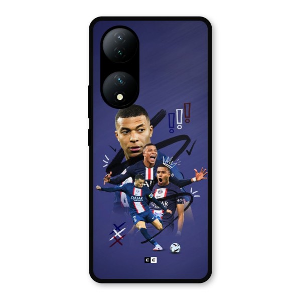 Socccer Star Qatar Metal Back Case for Vivo Y100a
