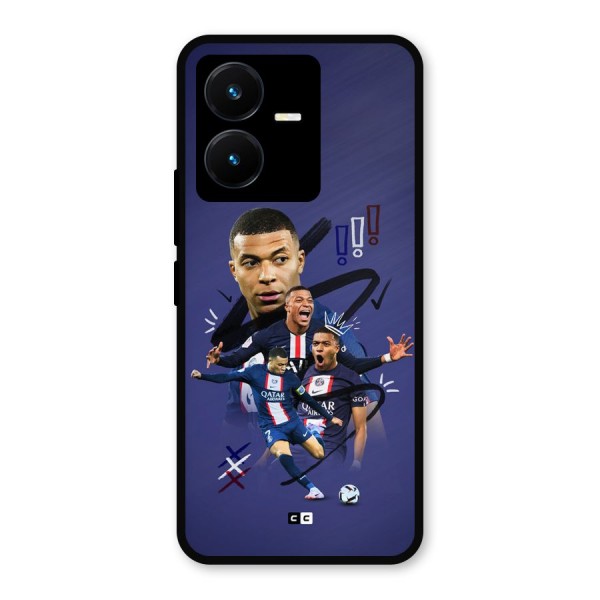 Socccer Star Qatar Metal Back Case for Vivo Y22