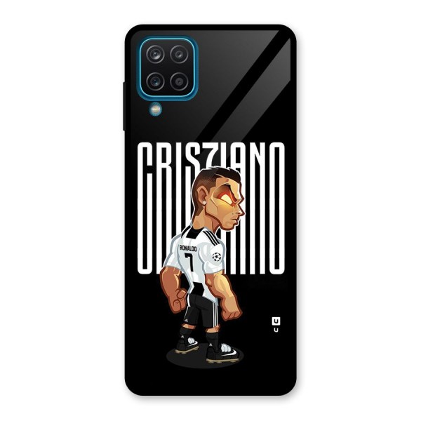 Soccer Star Glass Back Case for Galaxy A12