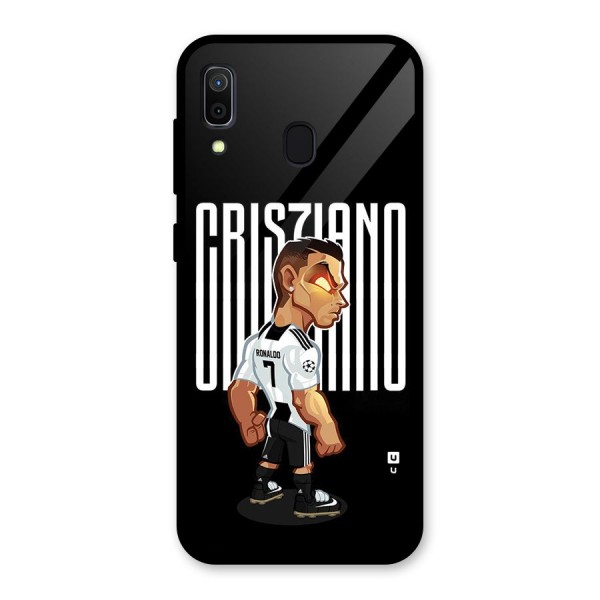 Soccer Star Glass Back Case for Galaxy A30