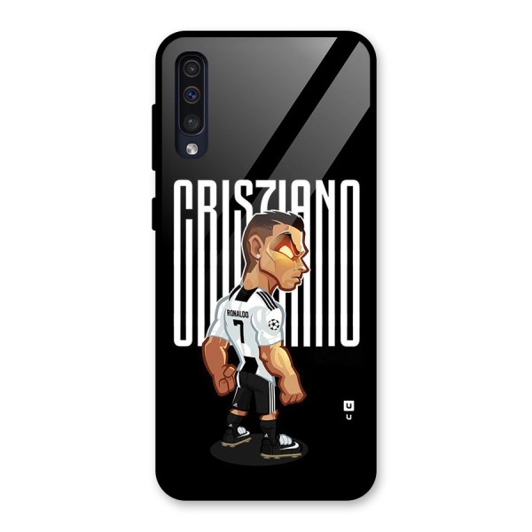 Soccer Star Glass Back Case for Galaxy A30s