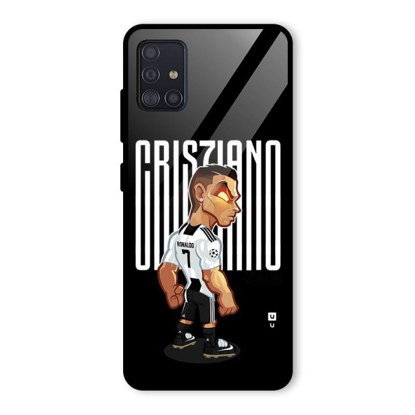 Soccer Star Glass Back Case for Galaxy A51
