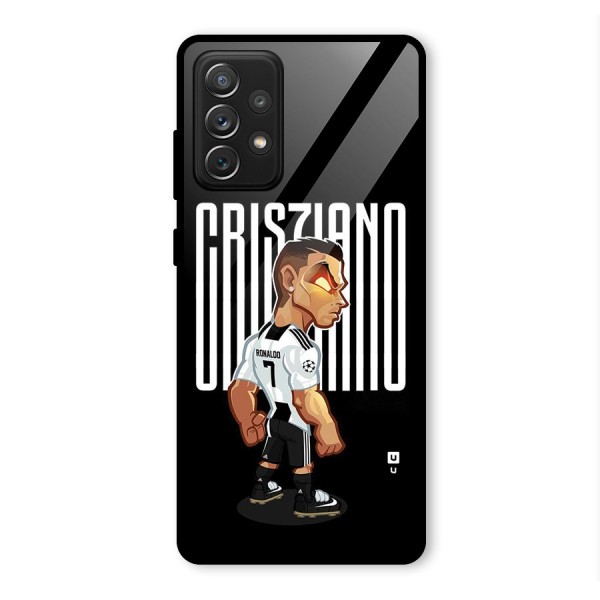 Soccer Star Glass Back Case for Galaxy A72
