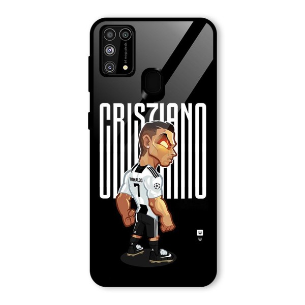 Soccer Star Glass Back Case for Galaxy F41