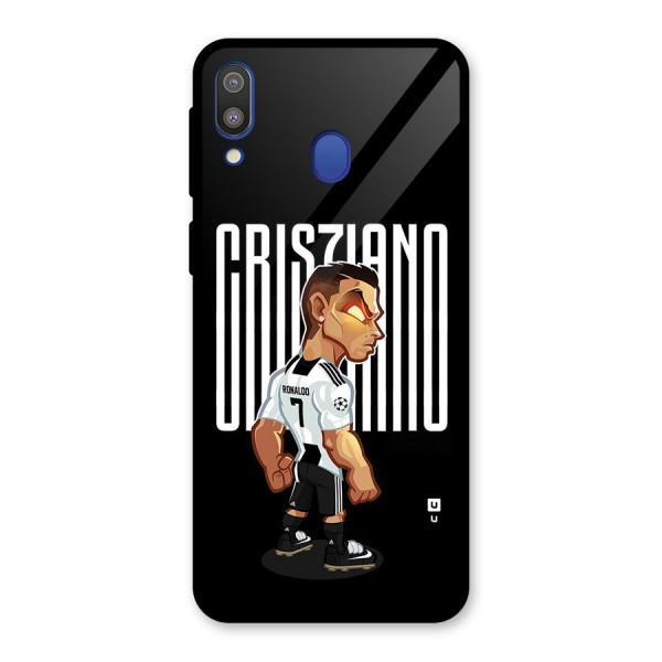 Soccer Star Glass Back Case for Galaxy M20