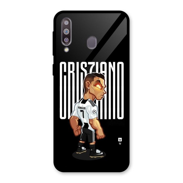 Soccer Star Glass Back Case for Galaxy M30