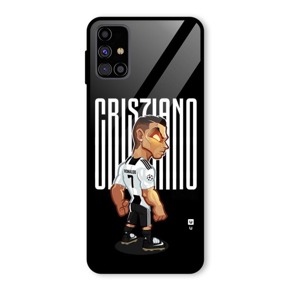 Soccer Star Glass Back Case for Galaxy M31s