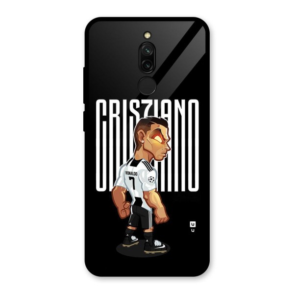 Soccer Star Glass Back Case for Redmi 8