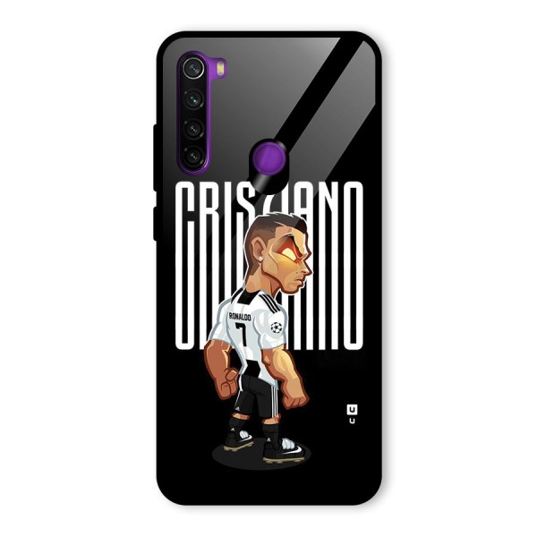 Soccer Star Glass Back Case for Redmi Note 8