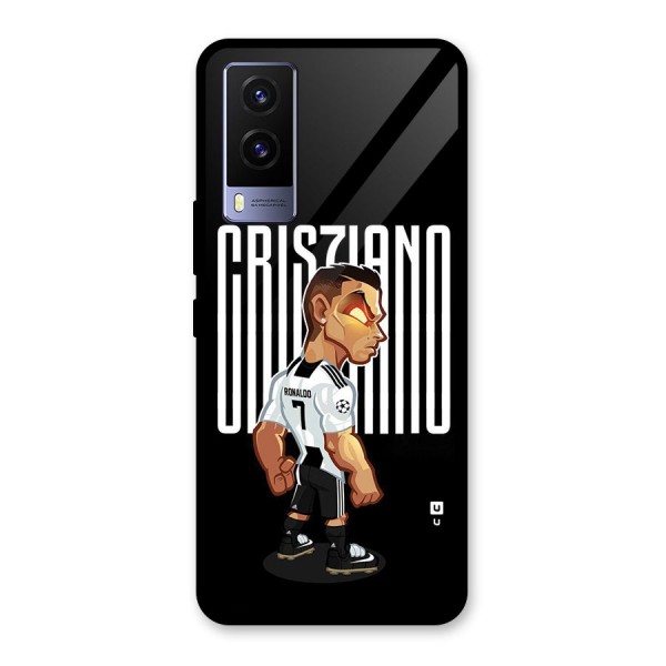 Soccer Star Glass Back Case for Vivo V21e 5G