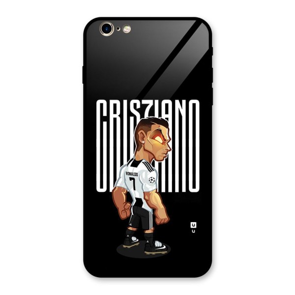 Soccer Star Glass Back Case for iPhone 6 Plus 6S Plus