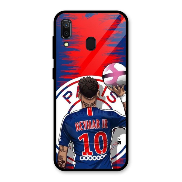 Soccer Star Junior Glass Back Case for Galaxy A30