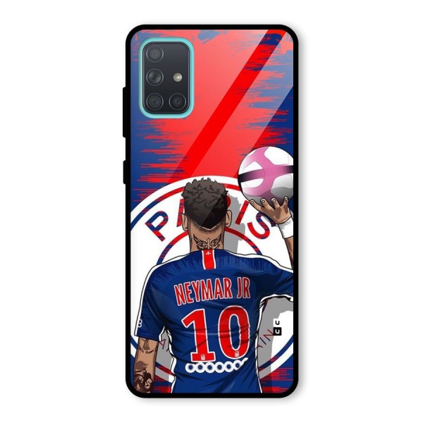 Soccer Star Junior Glass Back Case for Galaxy A71