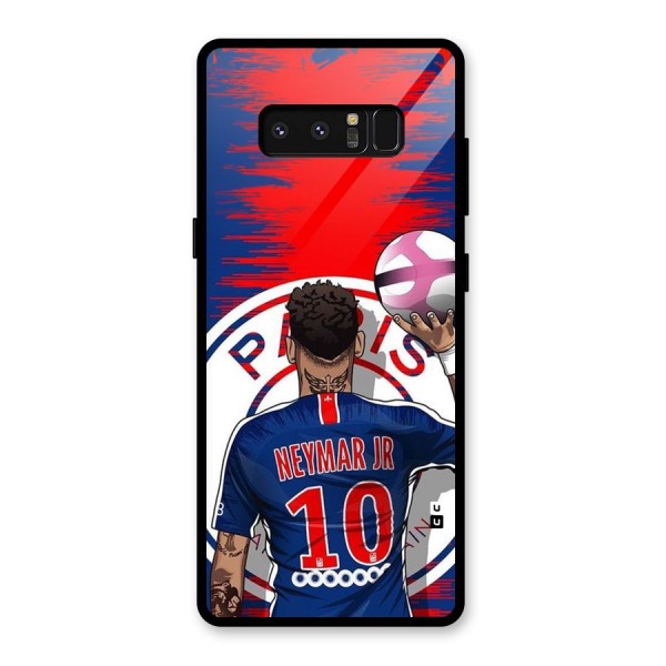 Soccer Star Junior Glass Back Case for Galaxy Note 8